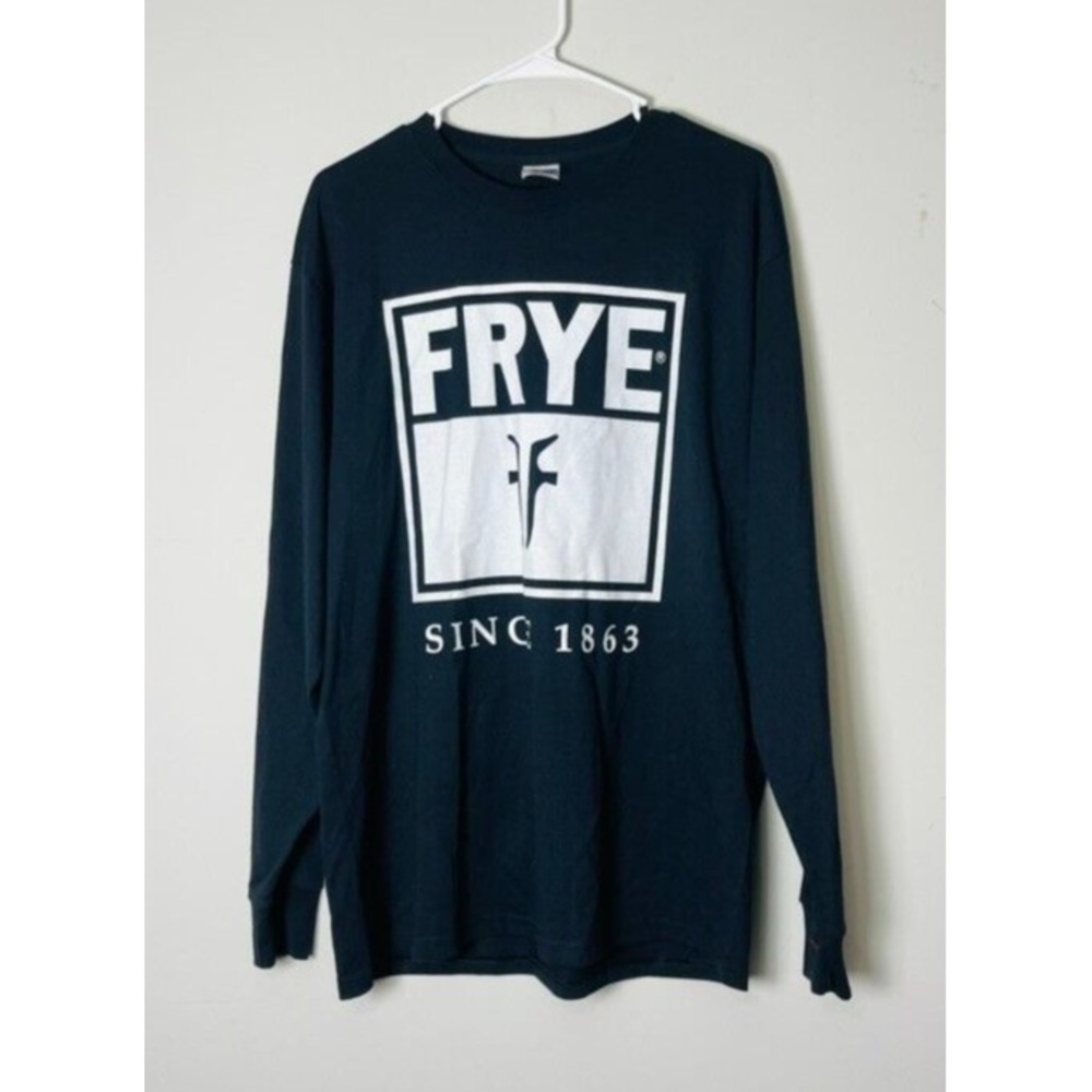 Frye Long Sleeve Graphic T-Shirt Since 1863‎ Get Your Frye On! Men's Large Black